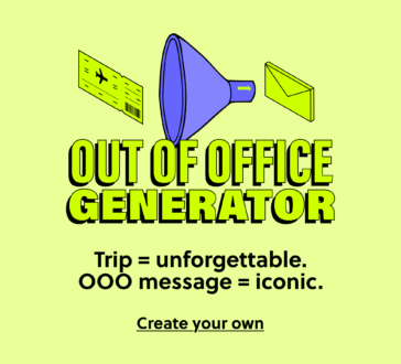 Out of office generator