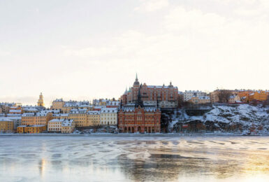 Visit Stockholm during winter in Sweden.