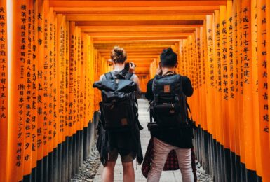 Two people in Japan