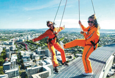 Two friends in Auckland