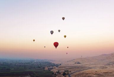 Hot air balloons in Egypt