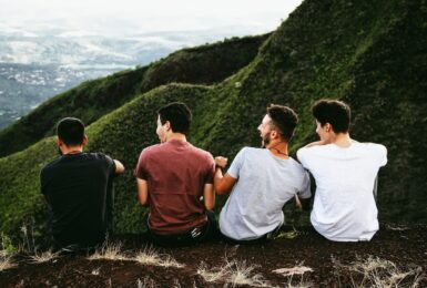 Four male friends