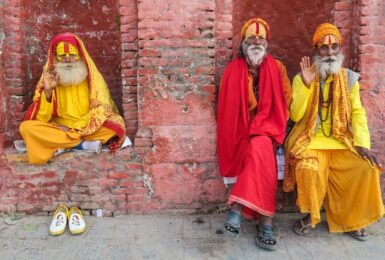 Holy men in Kathmandu