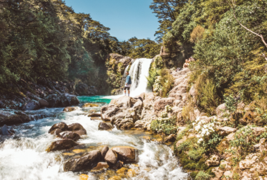 Waterfall in New Zealand