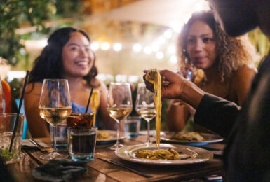 al fresco dining in Sicily, Palermo