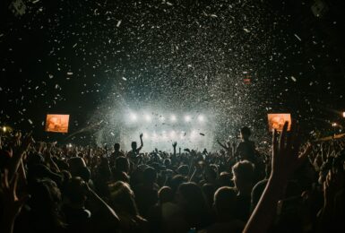large crowd during a music festival