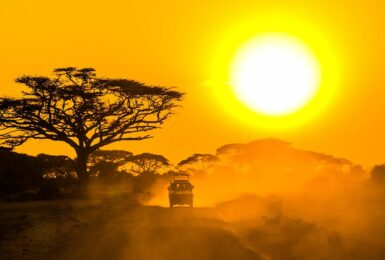 sunset over Maasai Mara, Kenya