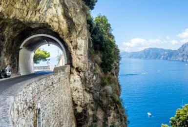 road along the Amalfi Coast, Italy