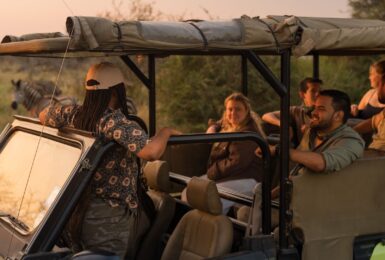 contiki travellers on a South African safari in Kruger