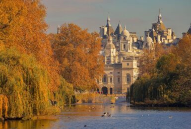 St. James' Park in the autumn, London, UK