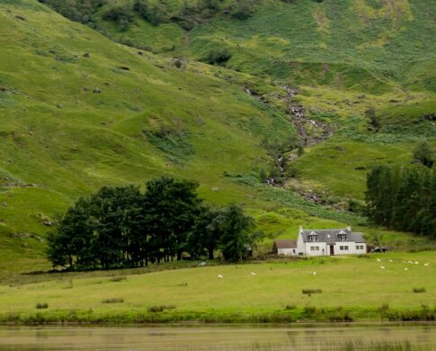 views of Glencoe in the Scottish Highlands