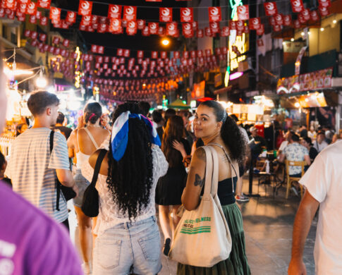 girl smiling at camera in thailand