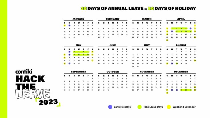 uk hack your annual leave calendar