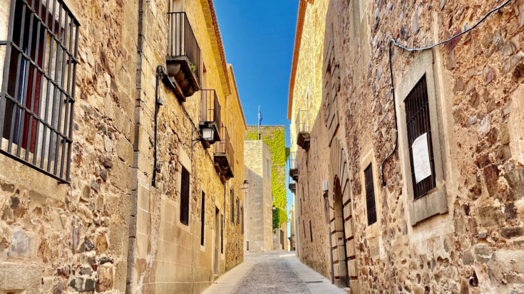 Streets of Cáceres, Spain