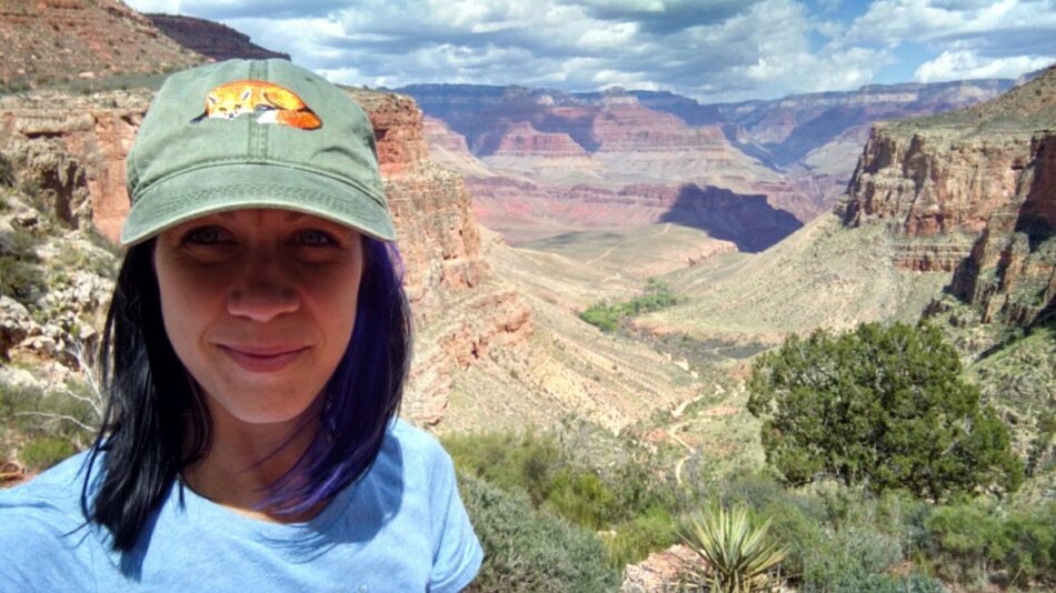 Girl at grand canyon