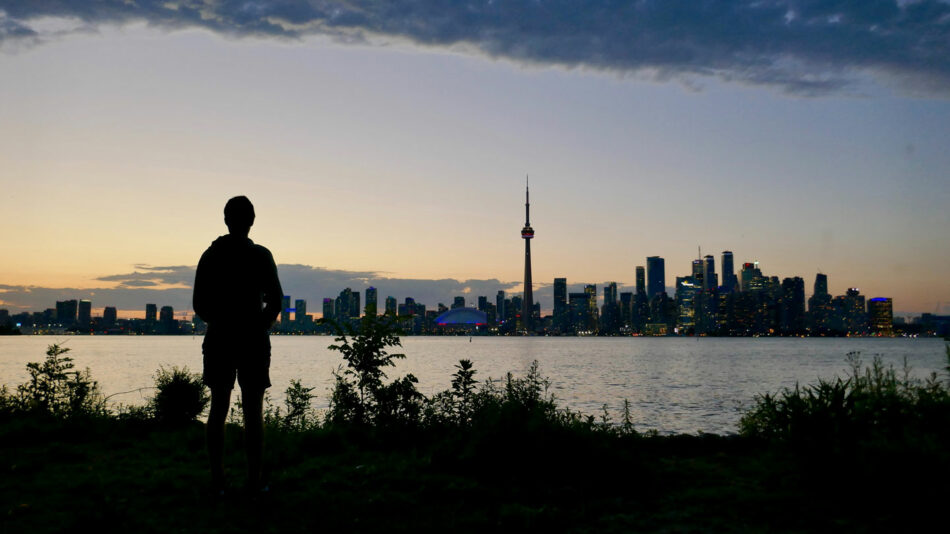 Centre Island view of Toronto skyline