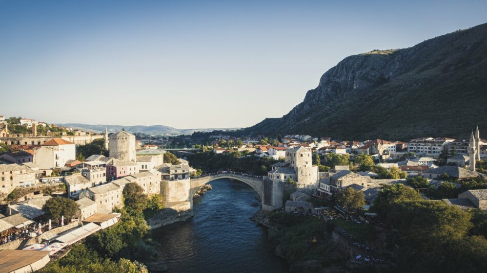 Discover the best summer destination in Europe with an awe-inspiring aerial view of the old town of Bosnia and Herzegovina.
