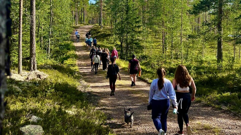 mythology hike in Torgåsgården, Sweden