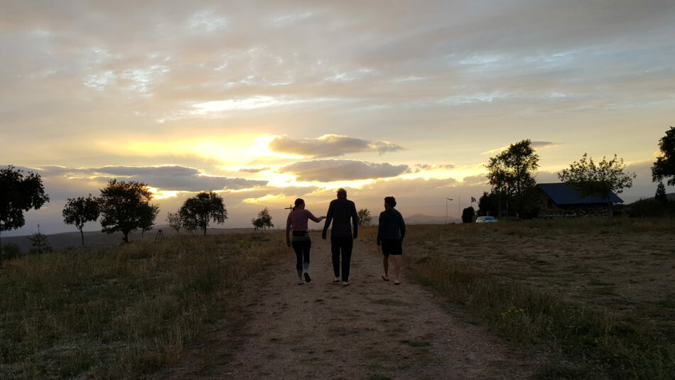 Sunset Silhouette on the Camino