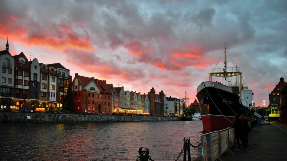 docks of Gdansk in Poland