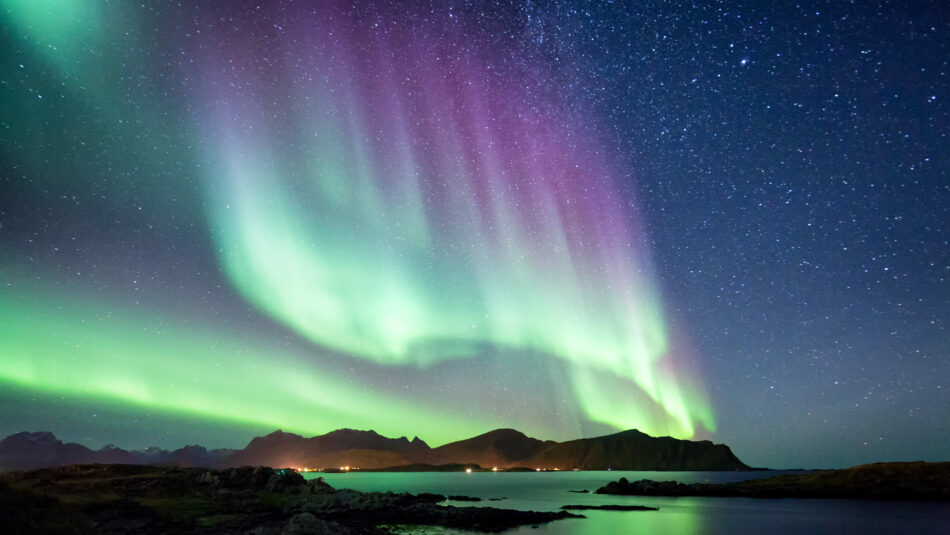 Northern lights over Norway
