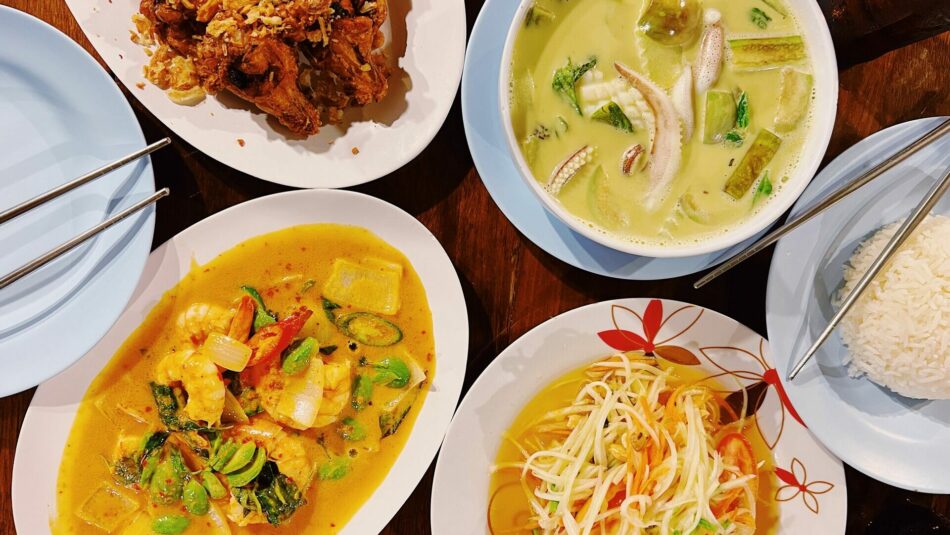 assortment of Thai curries, Thailand