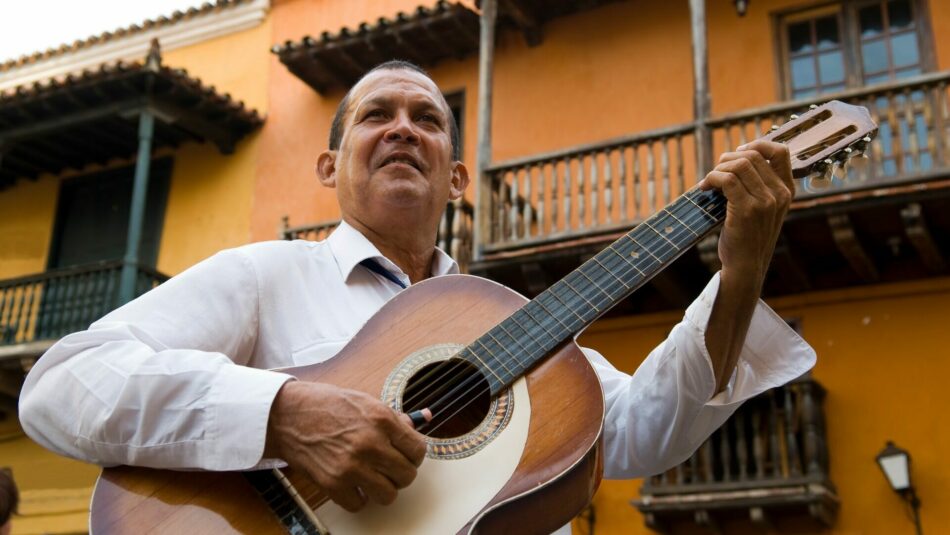 Colombian folk music player