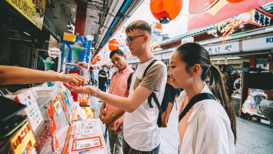 Travellers in Japan with Contiki