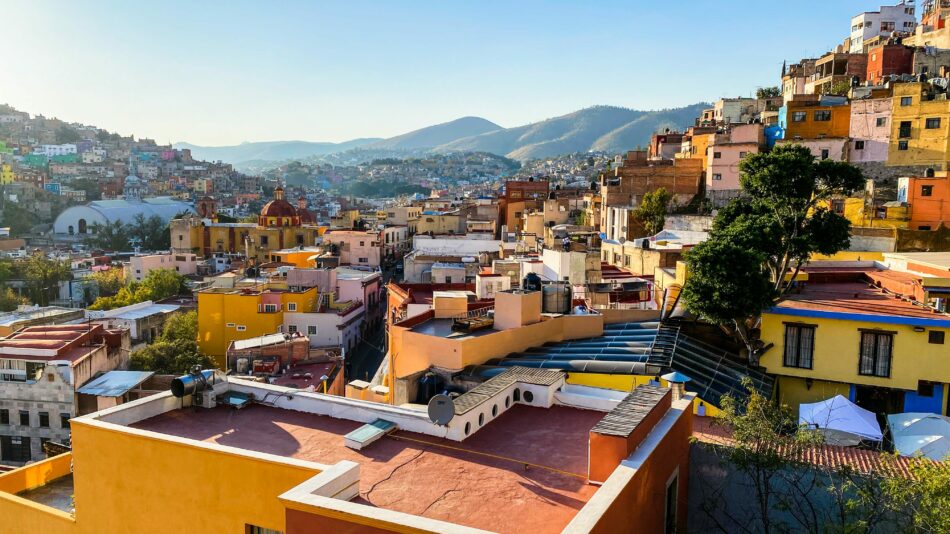 Town of Guanajuato in Mexico