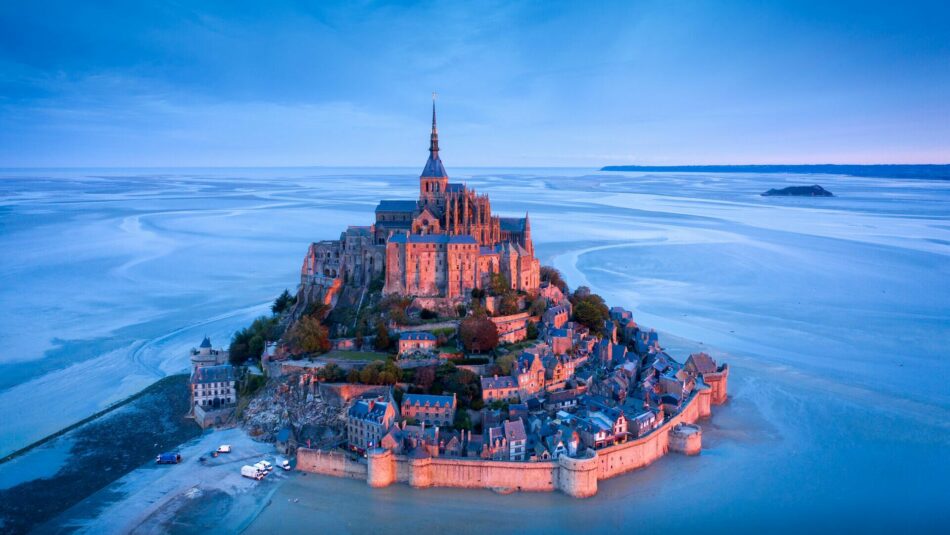 view of the Mont Saint-Michel, France