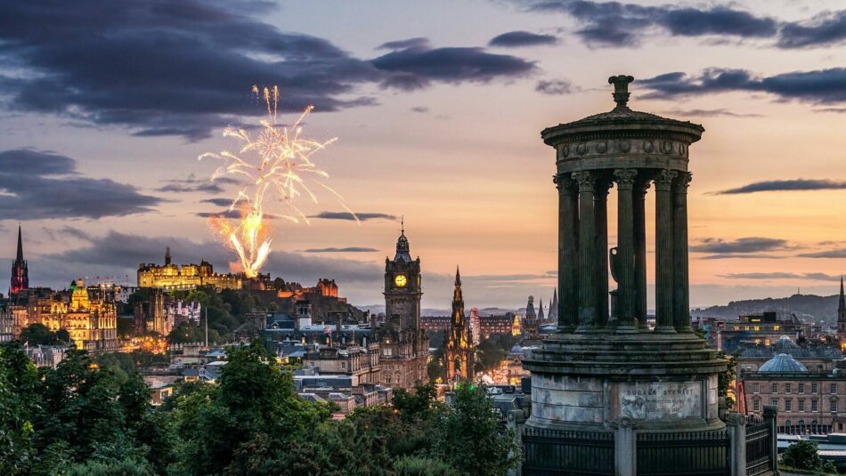 Edinburgh firework show