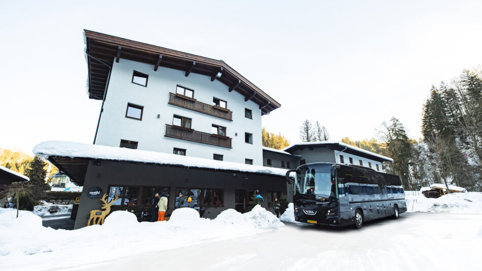 Contiki Austria Gasthof in winter