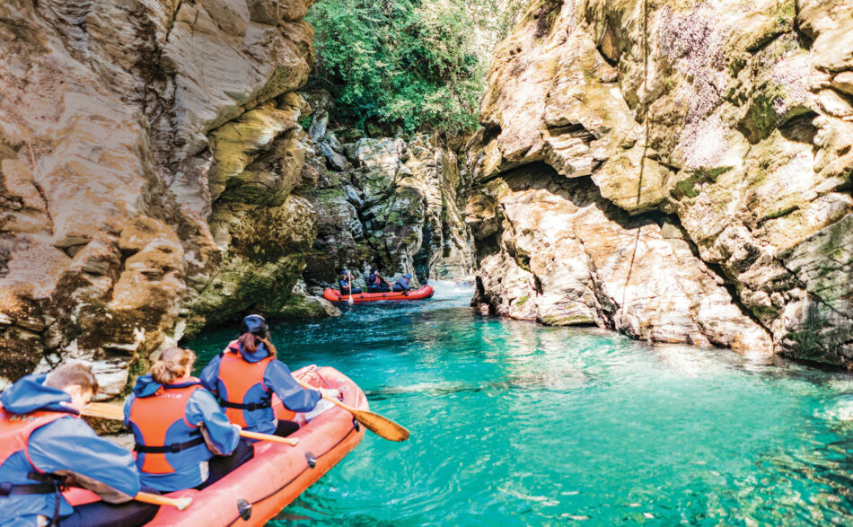 Funyak in Dart River, New Zealand