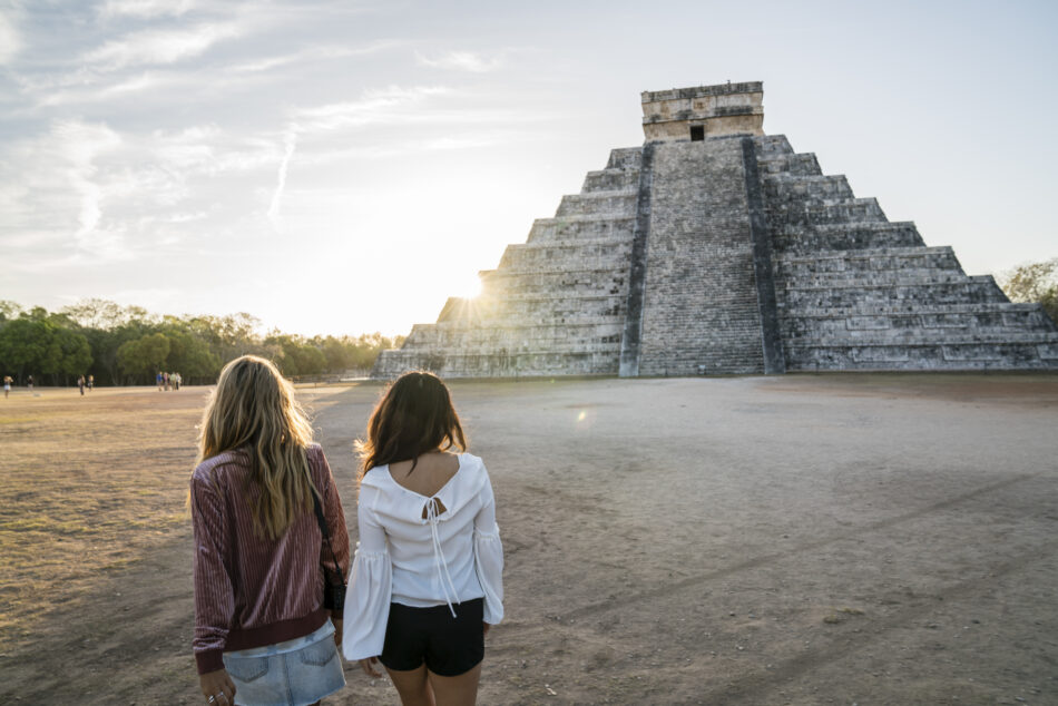 Mayan stone pyramid