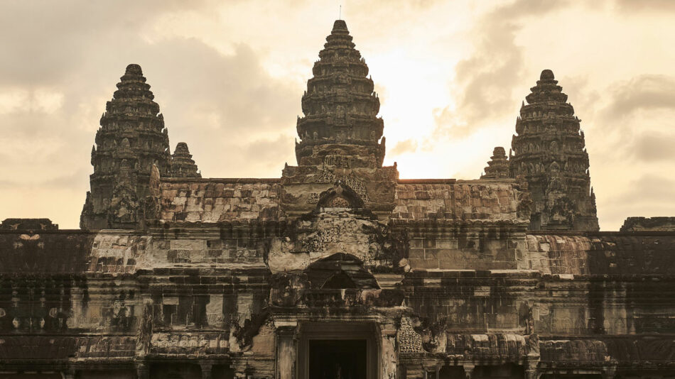 Temple of Angkir Wat Siem Reap Cambodia