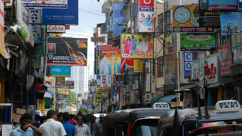 busy street in India