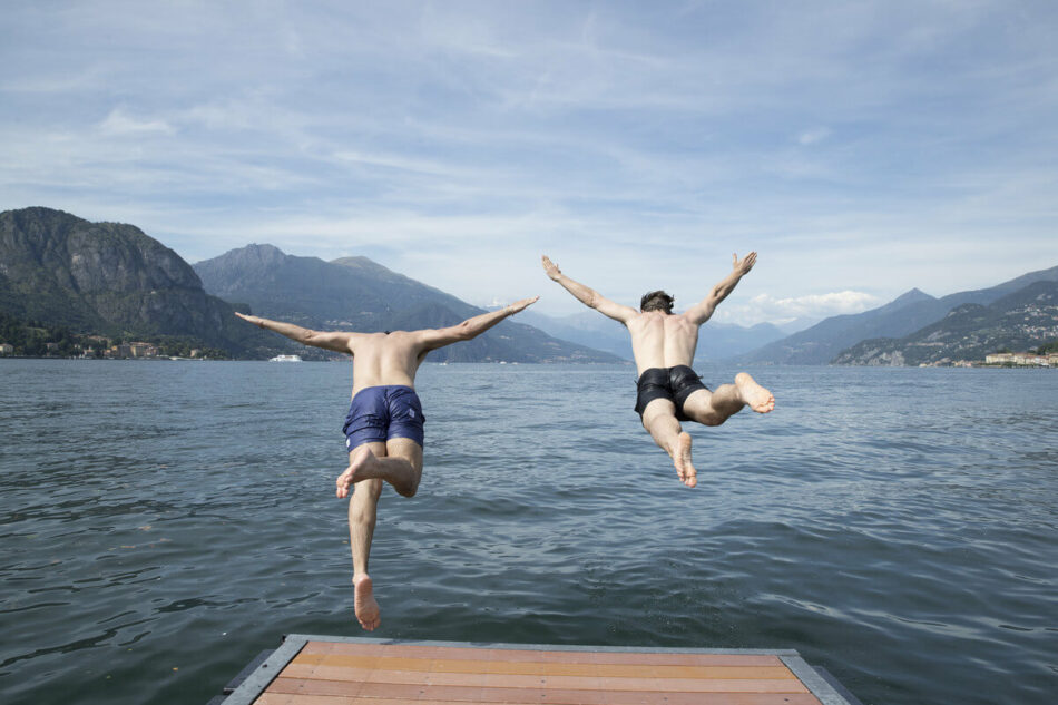 Diving into Lake Como