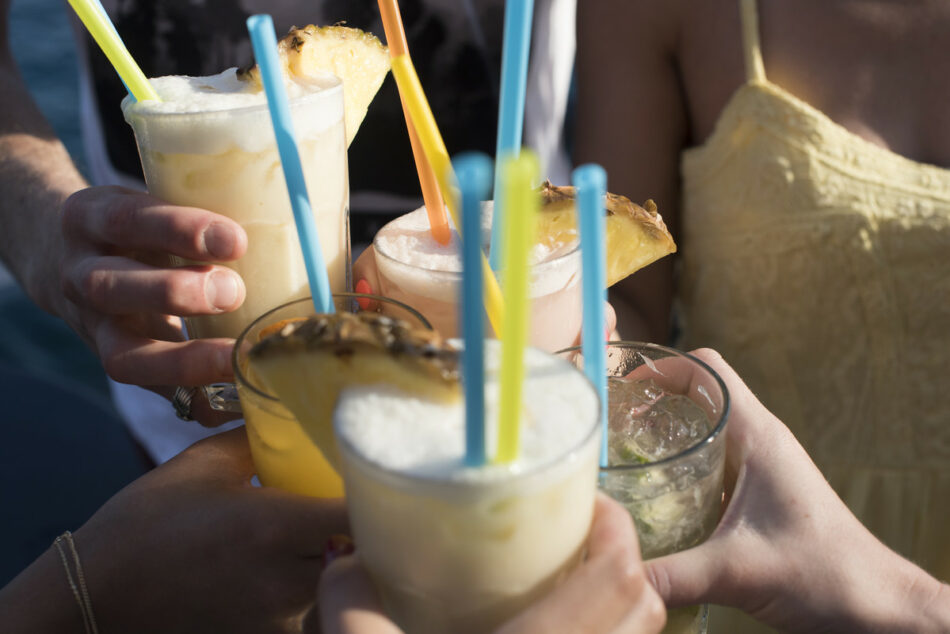 Group with cocktails - things to do in croatia