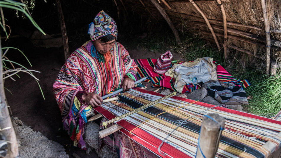 Local artisan in Peru