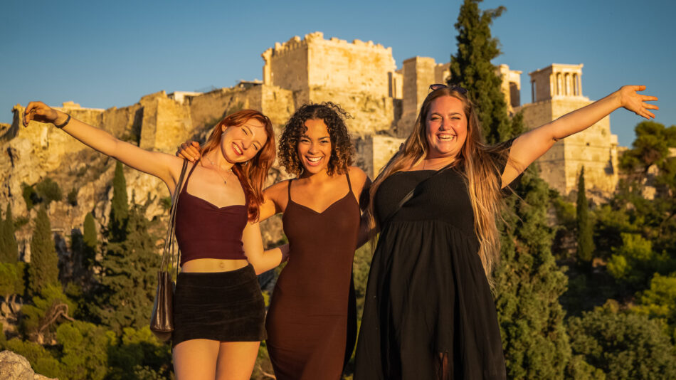 young travellers in Greece