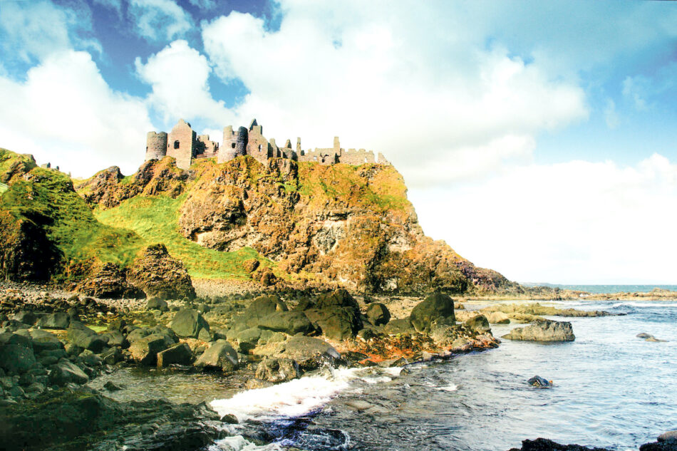 Dunluce Castle overlooking Northern Ireland