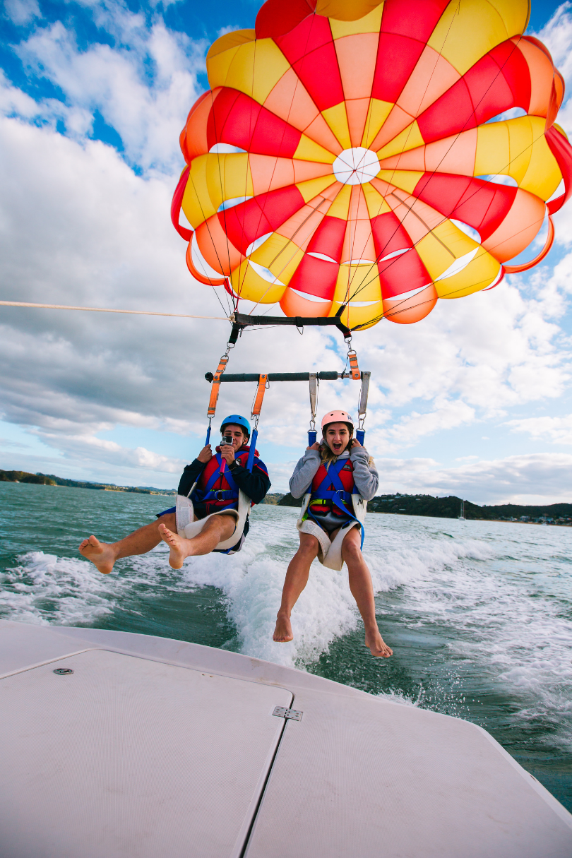 Parasailing in Bay of Islands