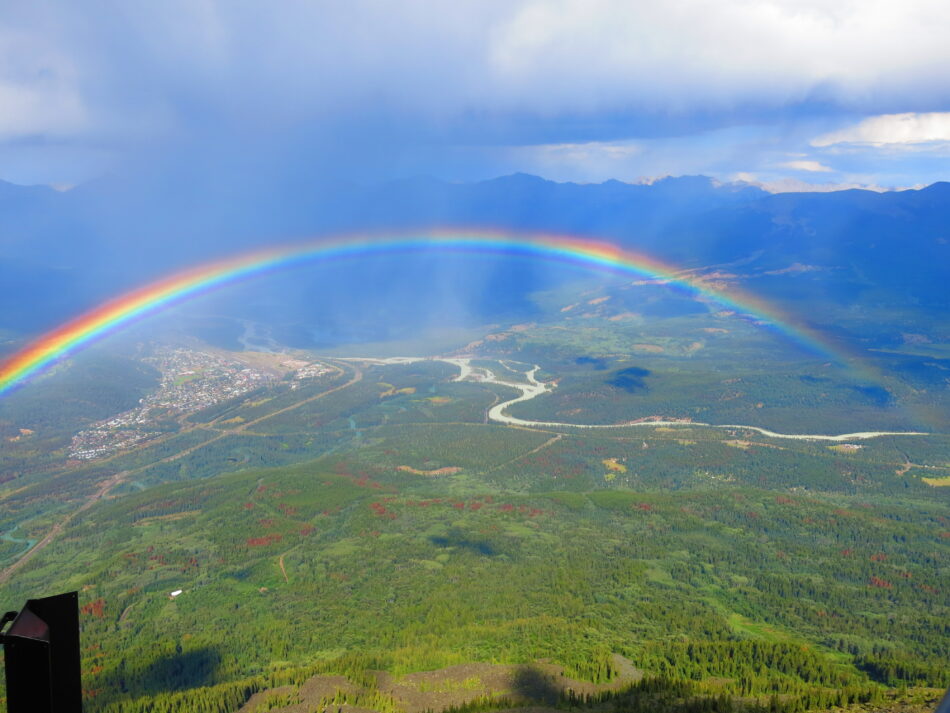 Canada and the rockies - Double rainbow at Jasper