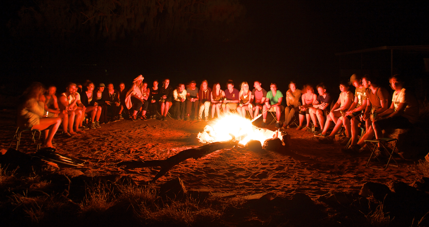 Image of Contiki travellers at Kings creek station - Australia