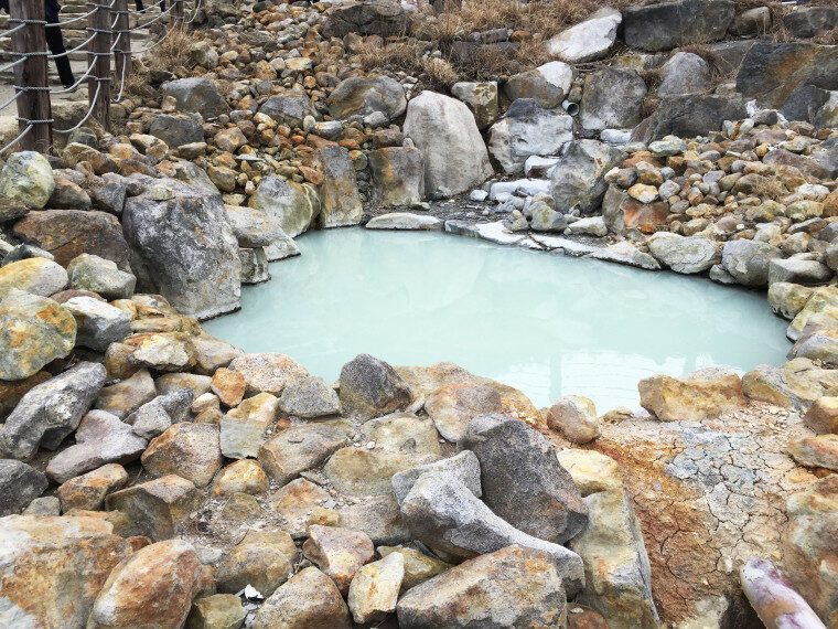 Image of Kate boissett at the hot springs - Contiki Holidays