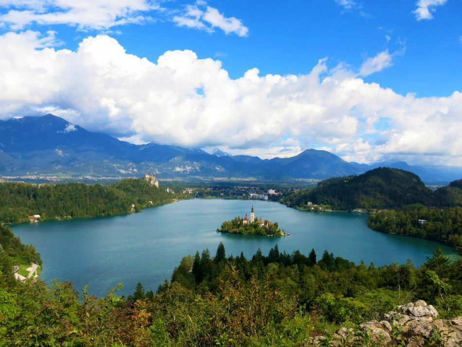 beautiful lakes in Europe - Image of Lake Bled