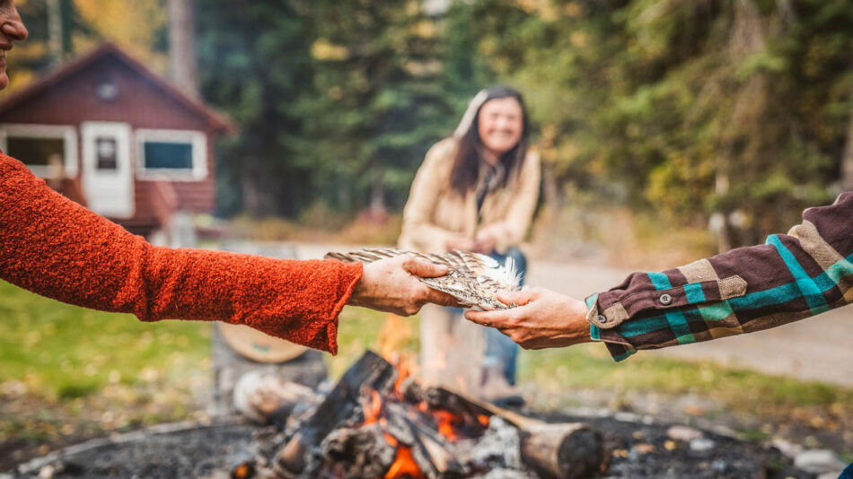 Fireside chat in Jasper Canada