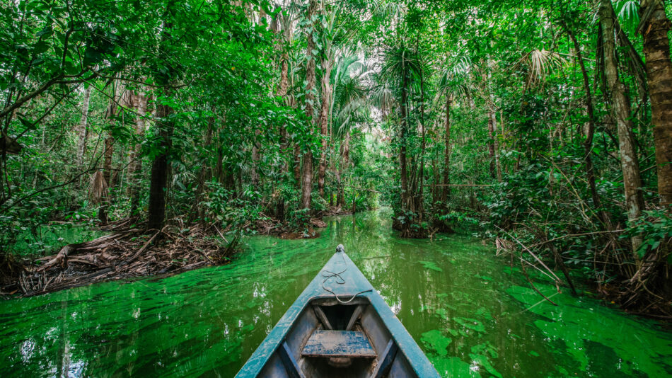 Image of boat in Amazon river - Craig Howes