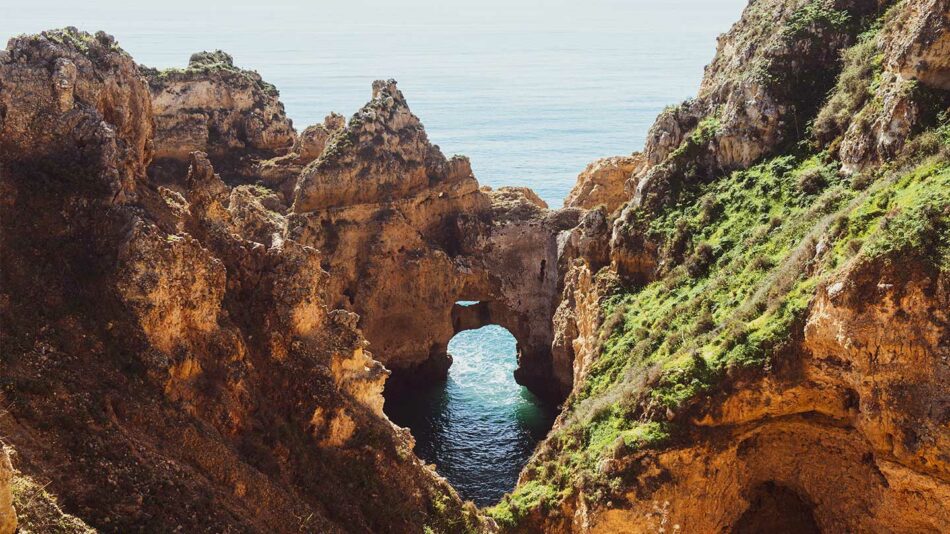 portugal algarve rock formation