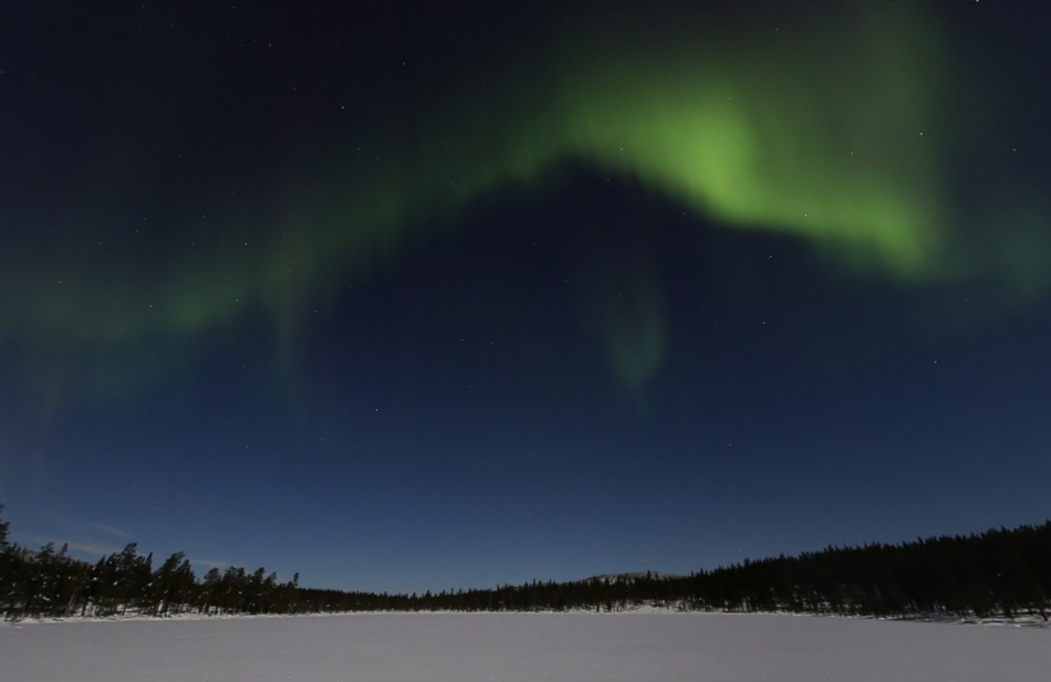 Iceland northern lights on google street view